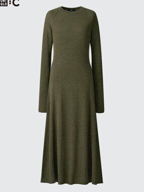 silk dress uniqlo Uniqlo X Ines De La Fressange Silk True Wrap Midi Dress Womens Sz S Capsule  Goth